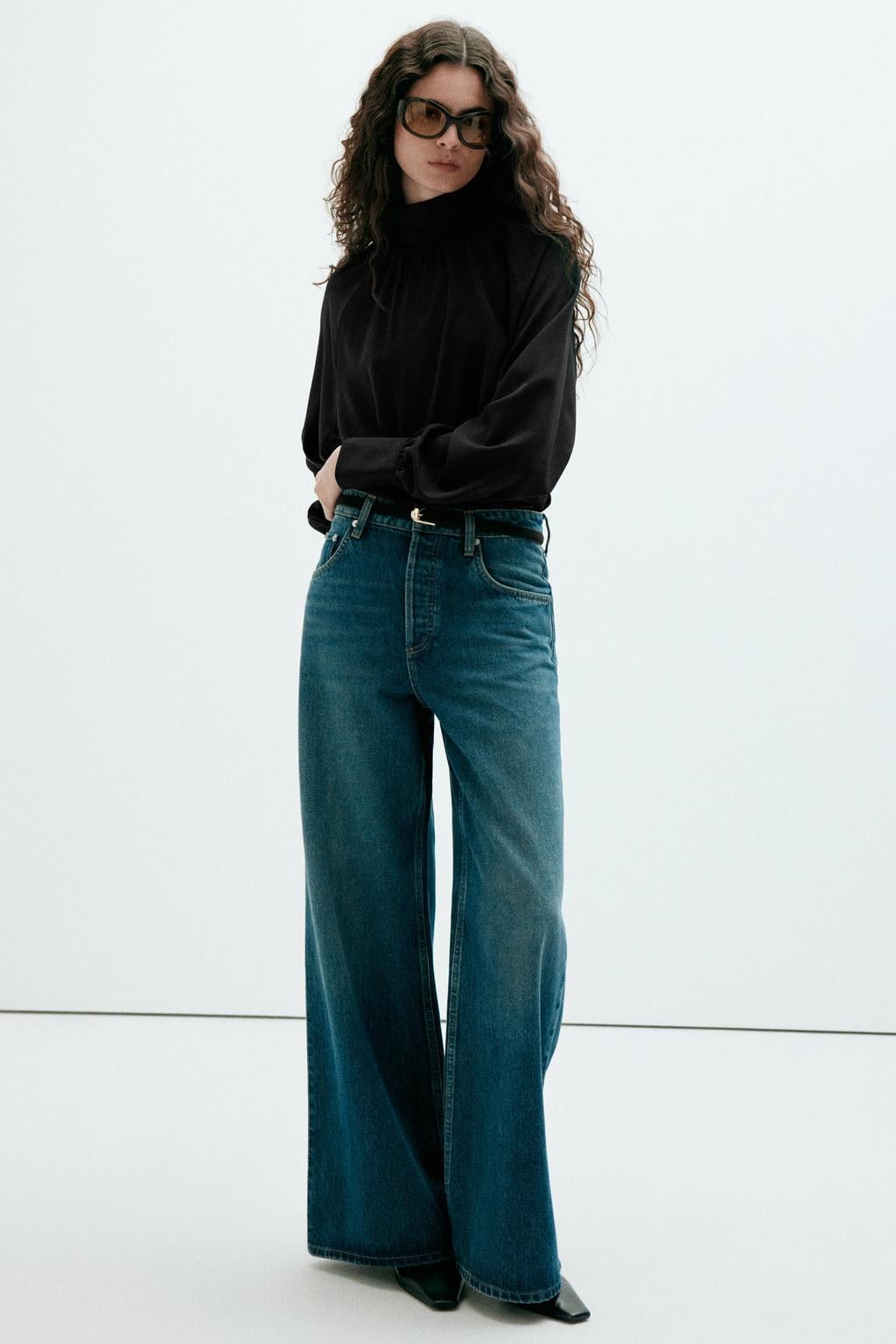 Mango blousetop - zwart