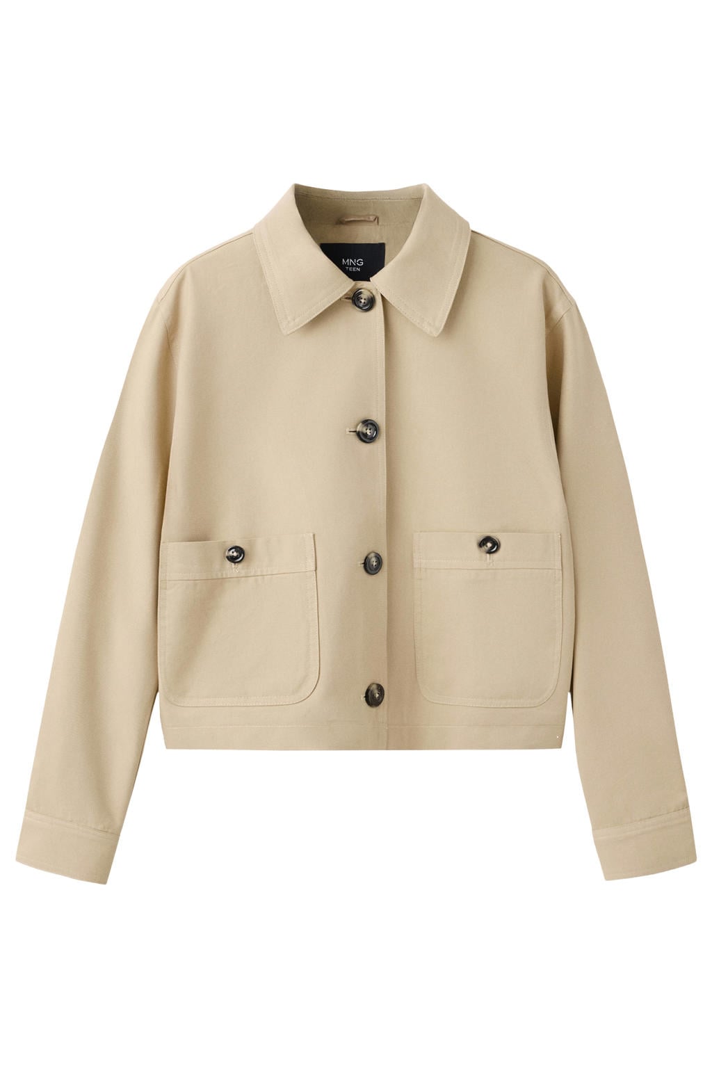 MANGO TEEN katoenen trenchcoat - beige