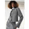 Mango cropped blazer - grijs