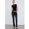 Mango gebreide trui met cut-out - zwart