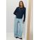 MANGO TEEN gebreide trui met glitters - marineblauw