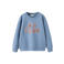 Mango Kids sweater met tekst - blauw