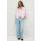 MANGO TEEN gestreepte blouse - roze