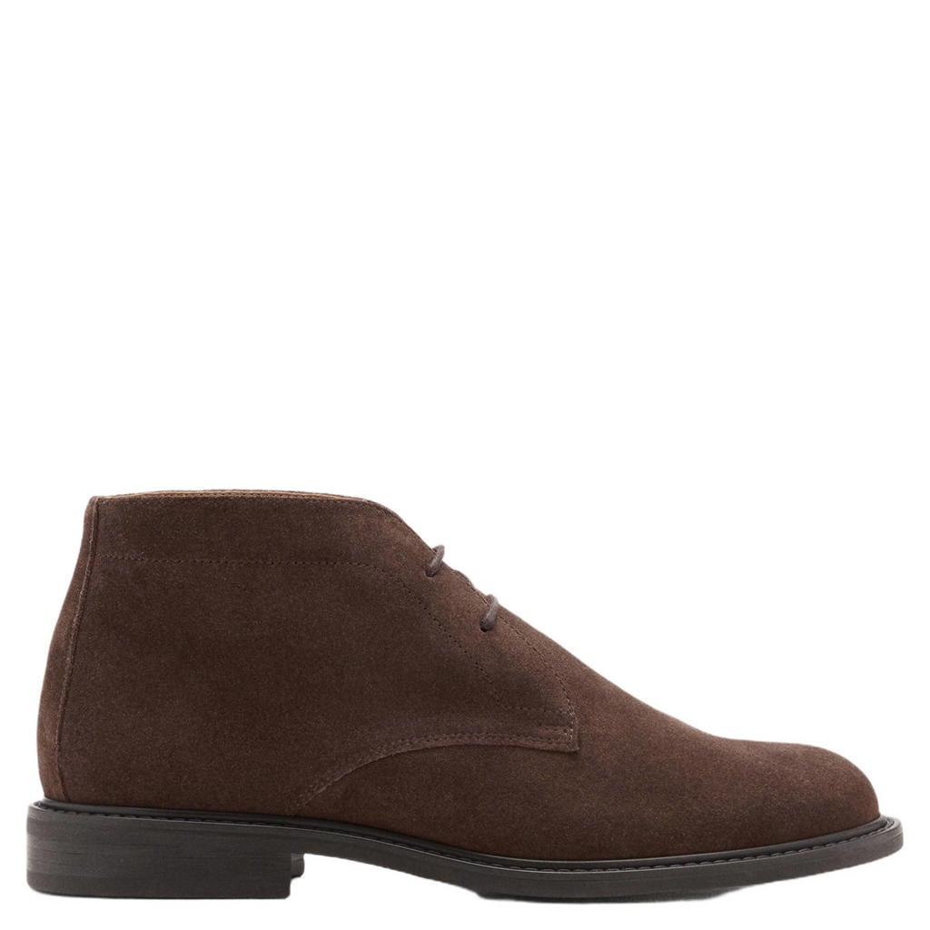 Mango Man suède veterboots - bruin