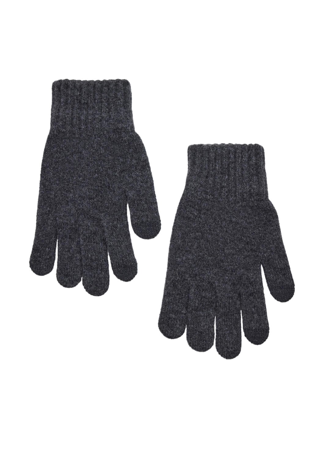 Mango Man wollen handschoenen grijs
