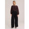 WE Fashion kanten top - donkerrood