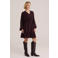 WE Fashion korte jurk - aubergine