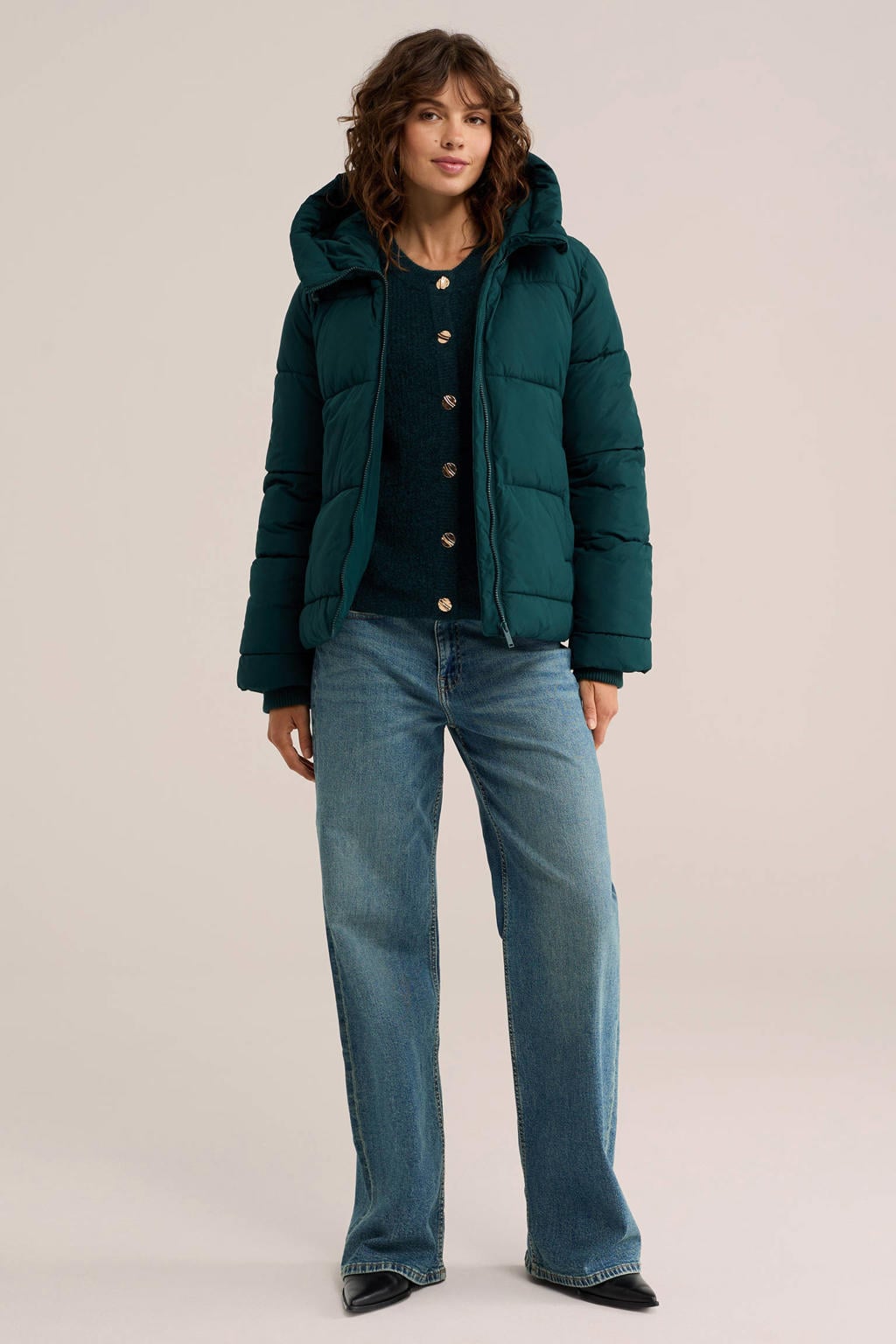 WE Fashion winterjas - groen