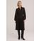 WE Fashion plissé midi jurk - donkerbruin
