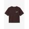 VERO MODA rechtvallend T-shirt met backprint - bruin