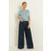 CLAUDIA BY CLAUDIA STRÄTER wide leg jeans - donkerblauw