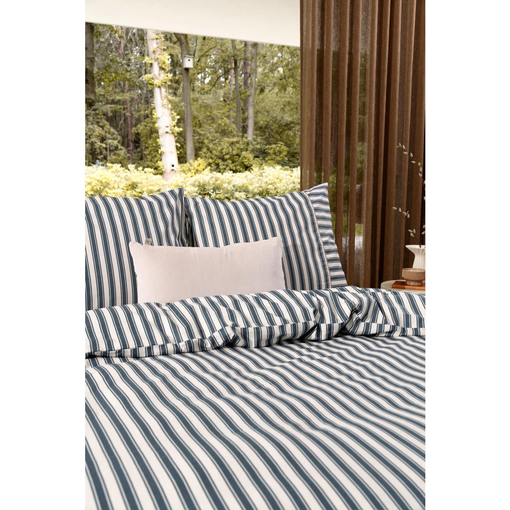 Walra katoenen 1-persoons dekbedovertrek 140x220 cm - blauw