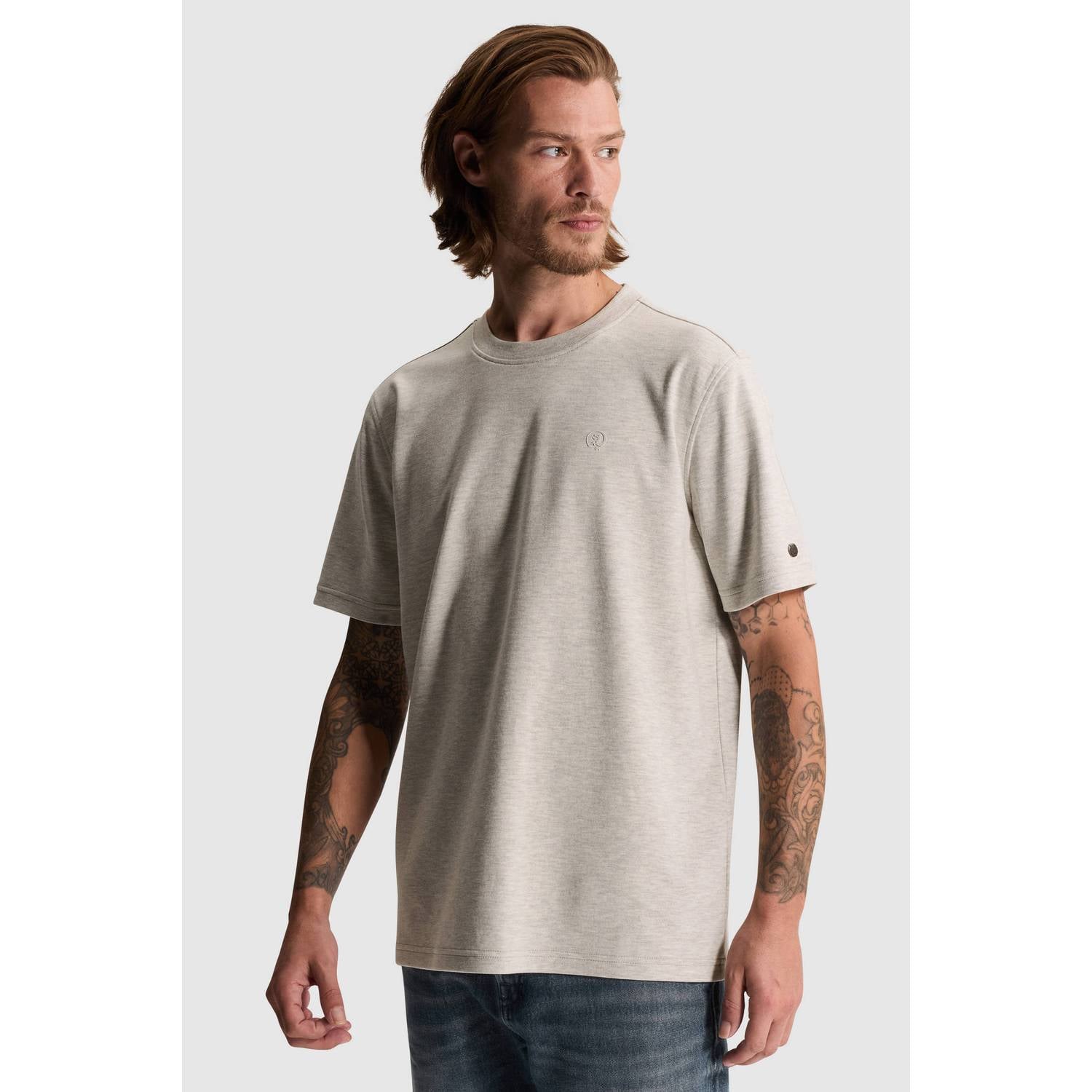 Cast Iron regular fit T-shirt grijs