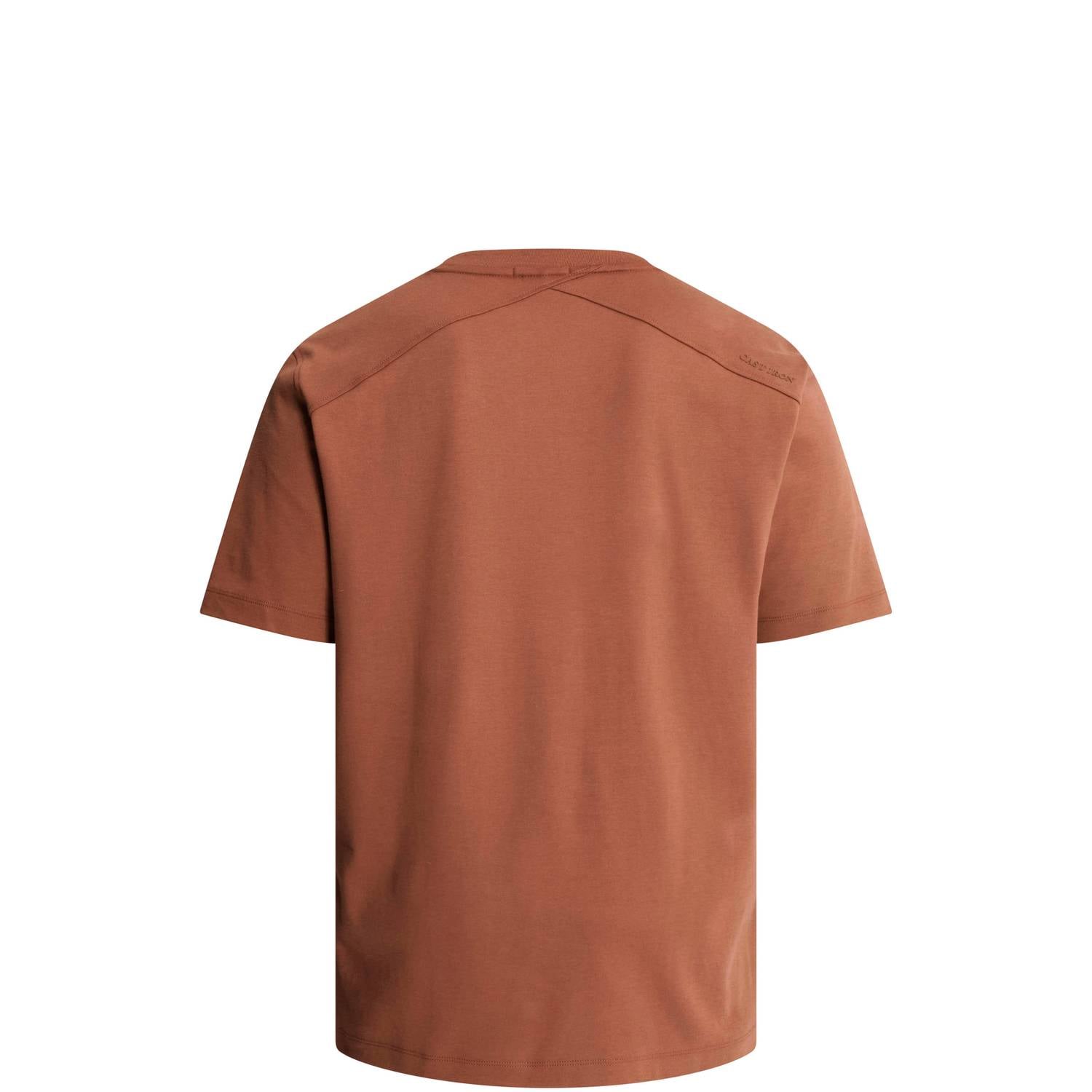 Cast Iron regular fit T-shirt roodbruin