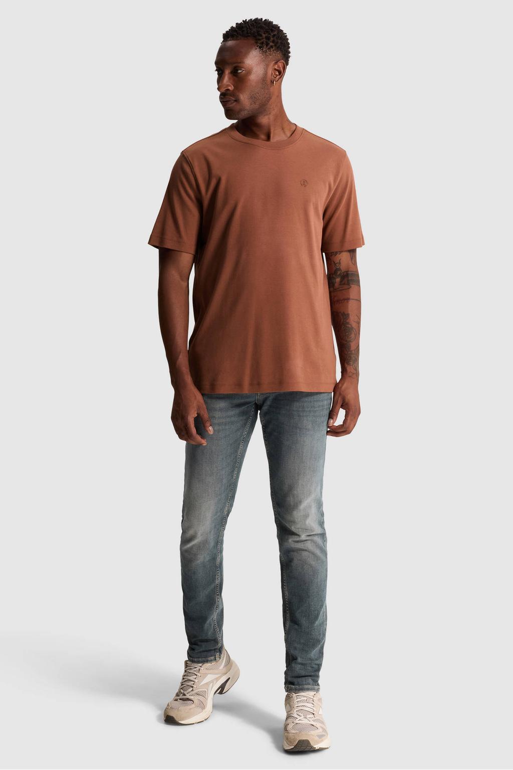 Cast Iron regular fit T-shirt - roodbruin