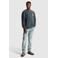 Cast Iron relaxed fit sweater met backprint - grijsblauw