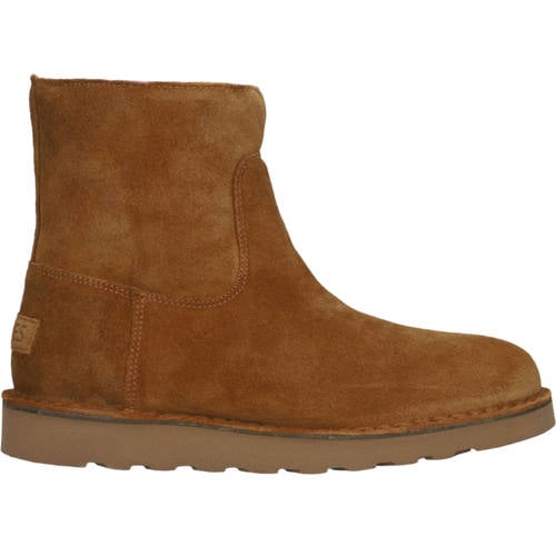 Shabbies Amsterdam Enkellaarsjes Palissa Mia Zip Camel