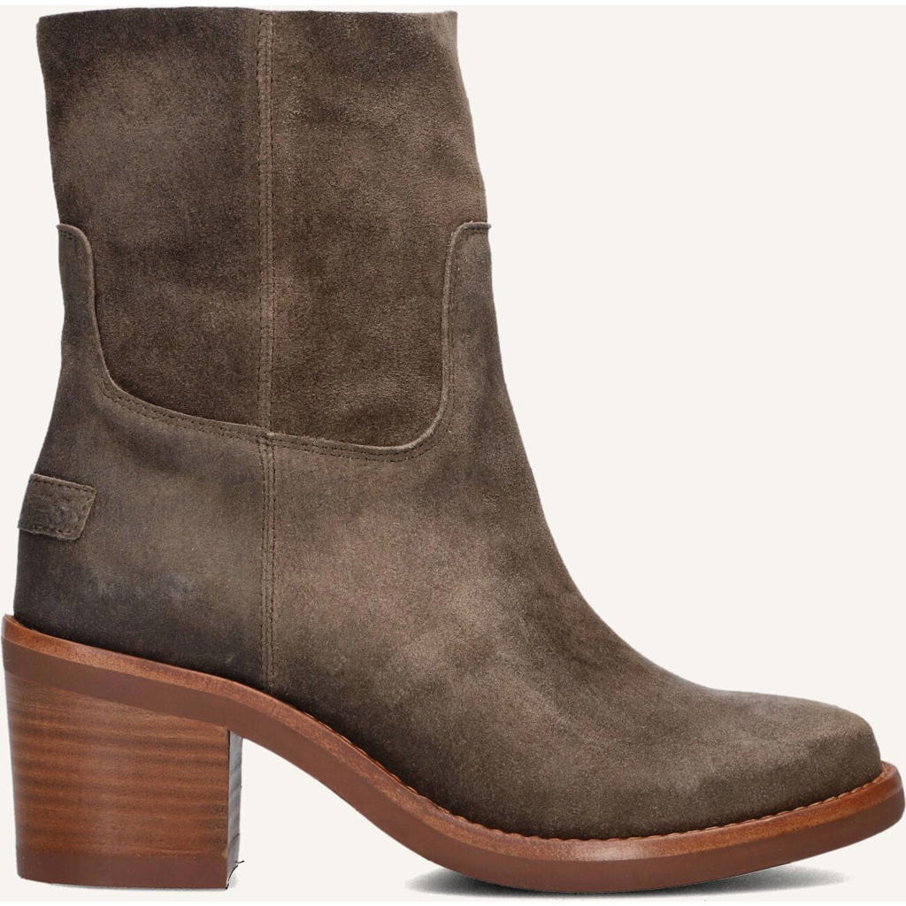 Shabbies Amsterdam Enkellaarsjes Puk Ankie Taupe