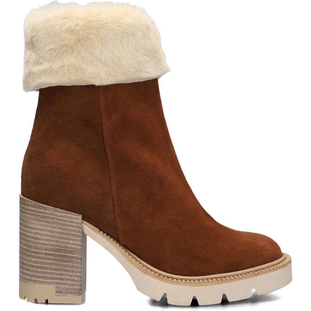 Lina Locchi Enkellaarsjes L1189 Cognac