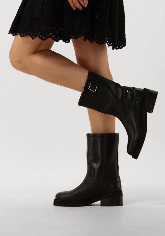 zwarte biker boots dames
