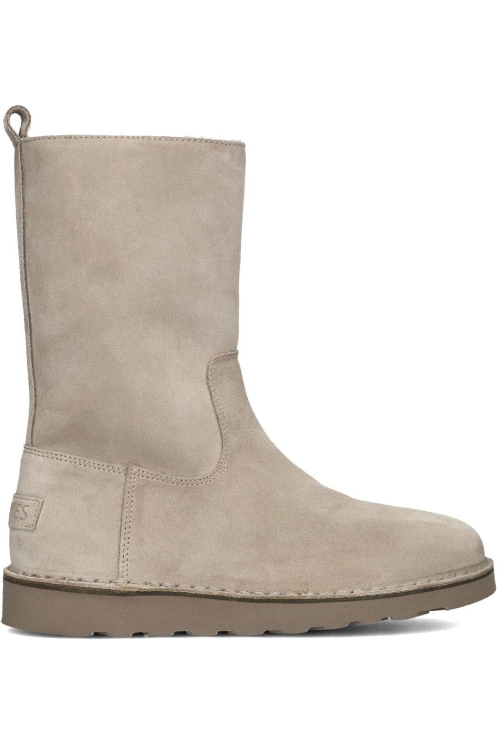 Shabbies Amsterdam Boots Palissa Mia High Zip Beige