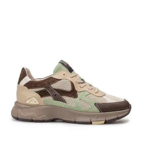 Floris van Bommel Daysi leer sneaker donkerbruin
