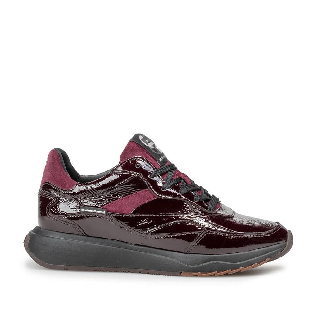 Floris van Bommel Suvi lak sneakers donkerrood