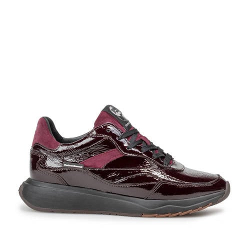 Floris van Bommel Suvi lak sneaker donkerrood