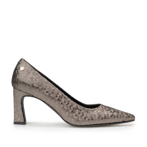 Floris van Bommel F-design leer pump goud