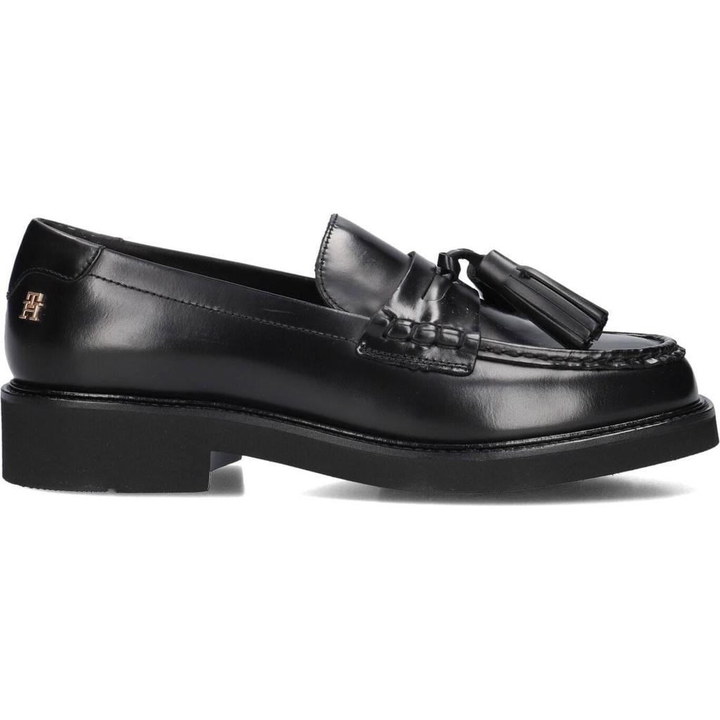 Tommy Hilfiger Loafers Tassel Squarish Toe Lthr Loafer Zwart