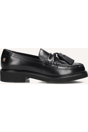 Loafers Tassel Squarish Toe Lthr Loafer Zwart