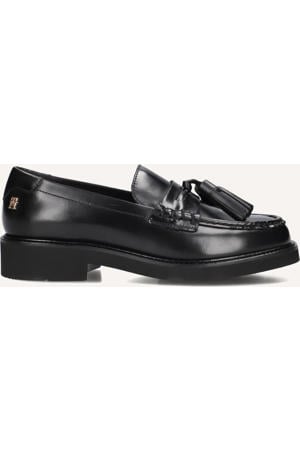 Loafers Tassel Squarish Toe Lthr Loafer Zwart