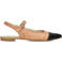 Lina Locchi Ballerina's Gevlochten Combi Ballerina Met Bandje Beige