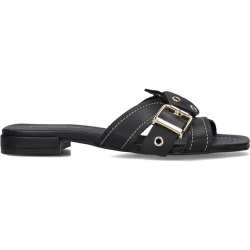 Stefano Lauran Slippers Zwart