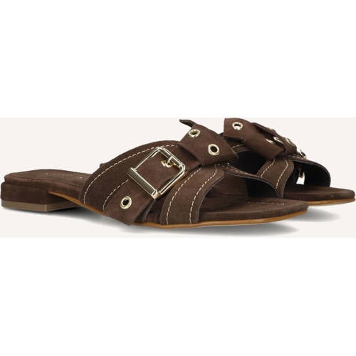 Stefano Lauran Slippers Bruin