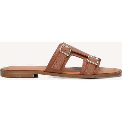 Stefano Lauran Slippers Cognac