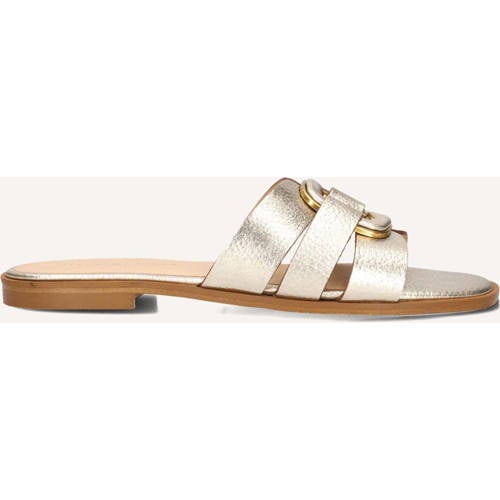 Stefano Lauran Slippers Goudkleurig