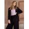 &Co Woman oversized blazer - donkerpaars