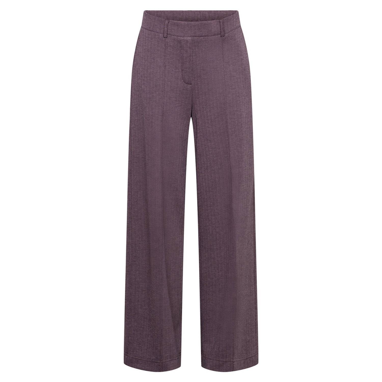 &Co Woman wide leg broek met print paars