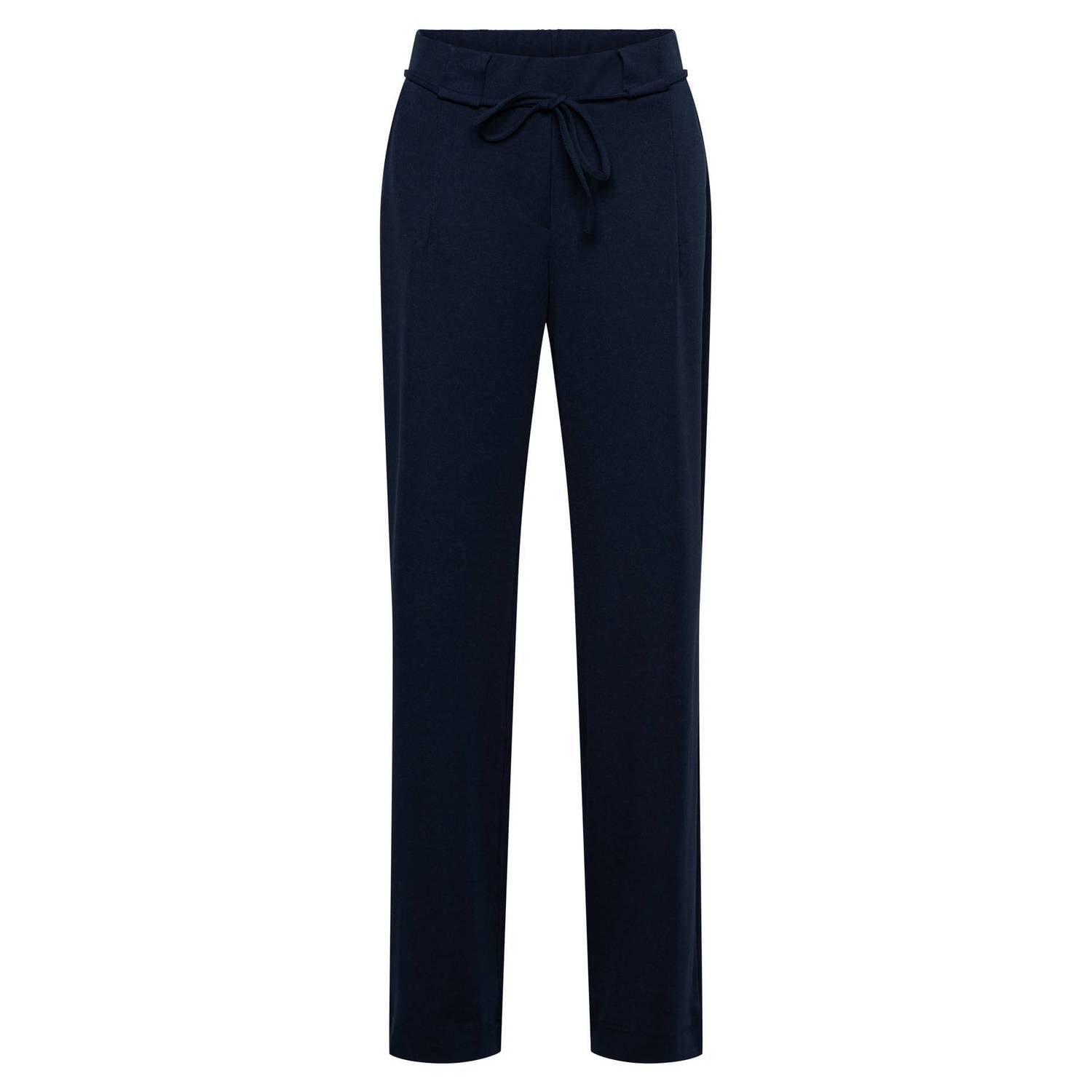 &Co Woman wide leg broek donkerblauw
