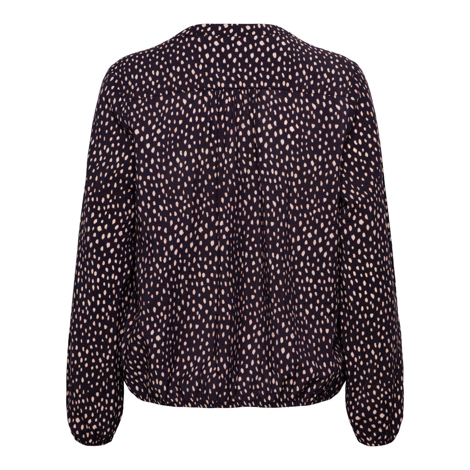 &Co Woman blouse met stippen donkerpaars