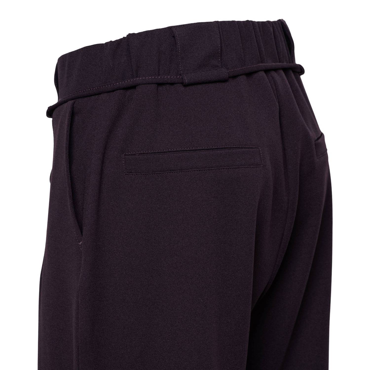 &Co Woman wide leg broek donkerpaars