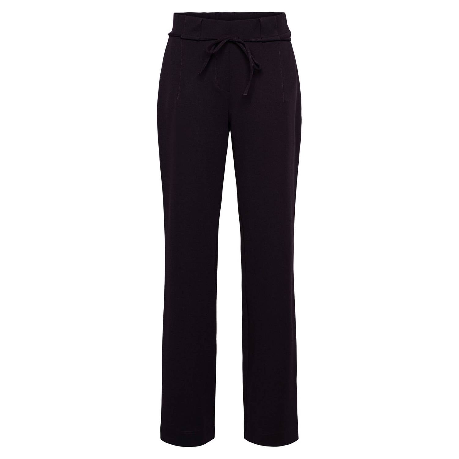 &Co Woman wide leg broek donkerpaars