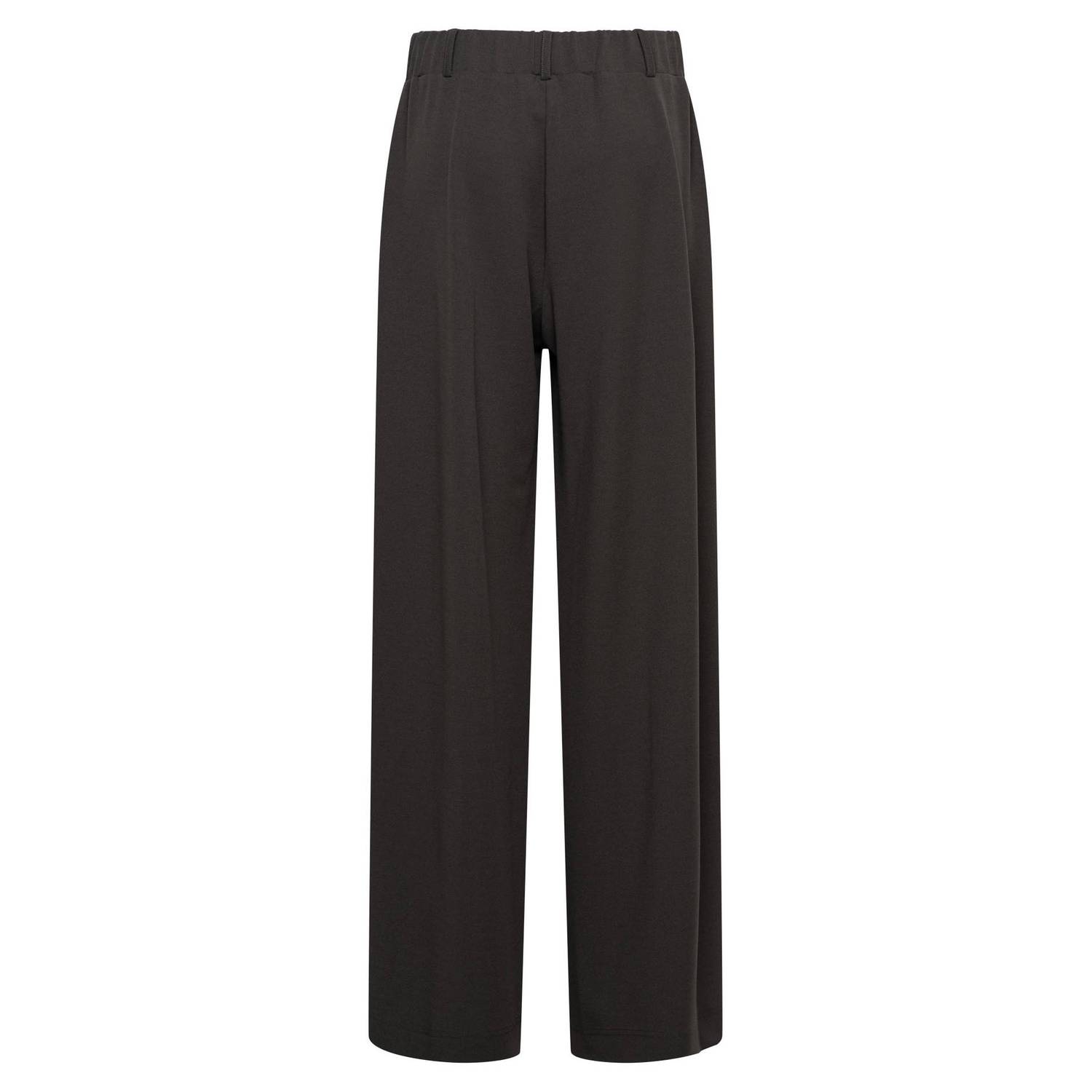 &Co Woman wide leg broek donkergroen