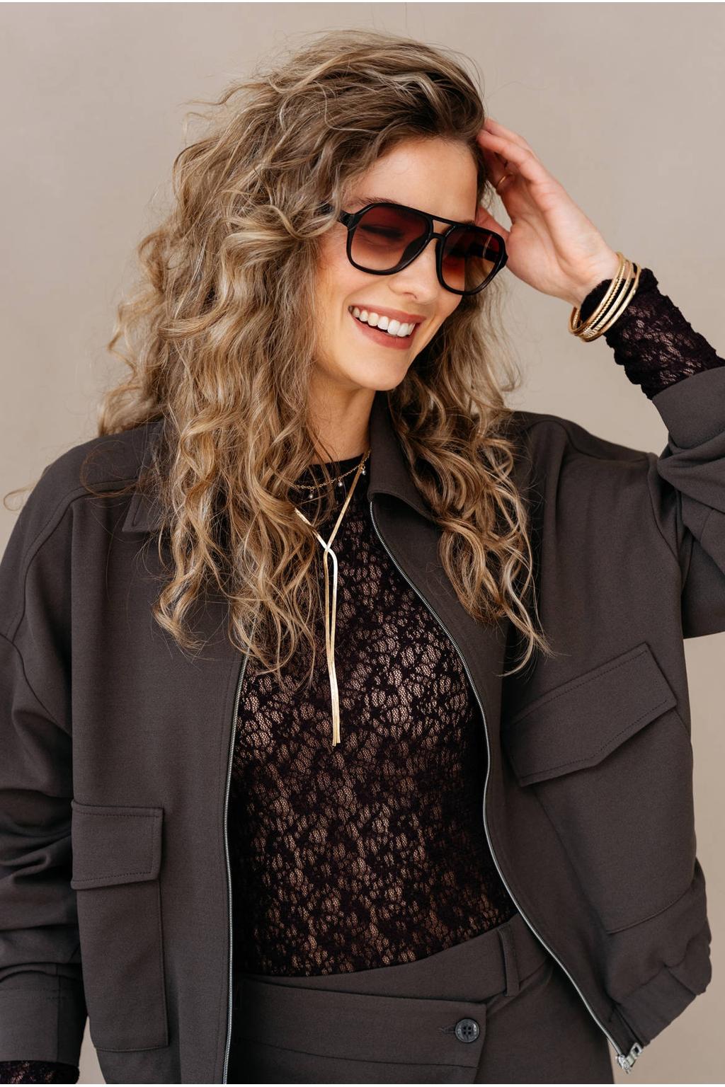 &Co Woman jas - donkergroen