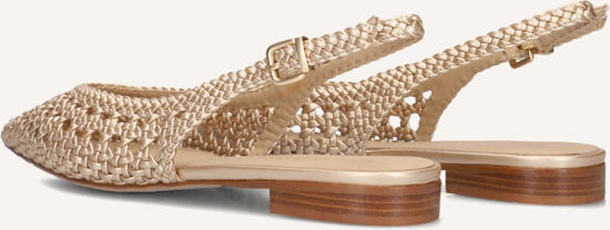 gouden slingback pumps
