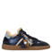 Manfield leren sneakers - donkerblauw