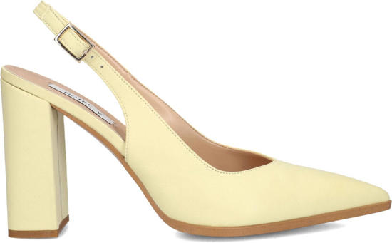 gele slingback pumps dames
