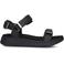 Woden Sandalen Line Glitter Zwart