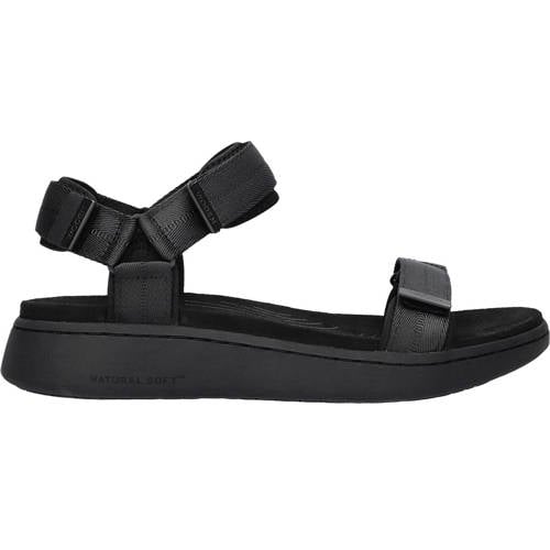 Woden Sandalen Line Zwart